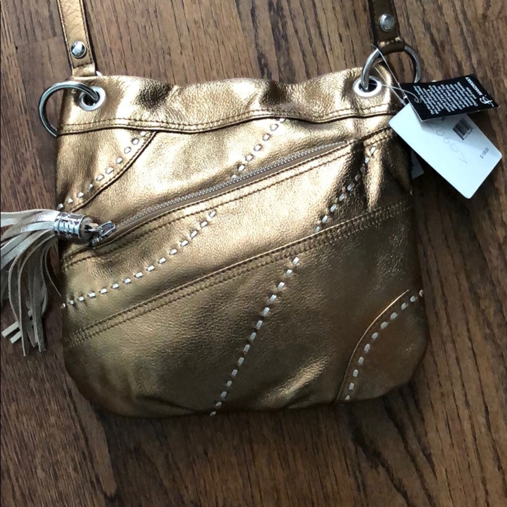 B. Makowski leather cross body bag NWT